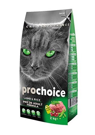 ProChoice Pro 36 Lamb Kuzu Etli Yetişkin Kedi Maması 2 kg