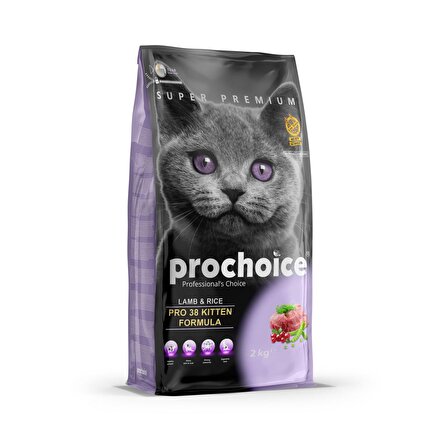 Pro Choice Pro 38 Cat Kitten Plus Yavru Kedi Maması 2 Kg