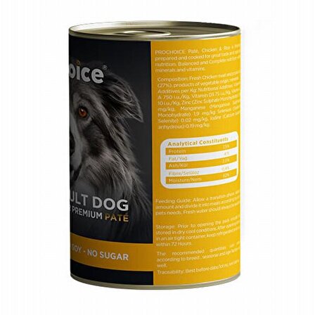 Pro Choice Choice Tavuklu Yetişkin Yaş Köpek Maması 400 gr