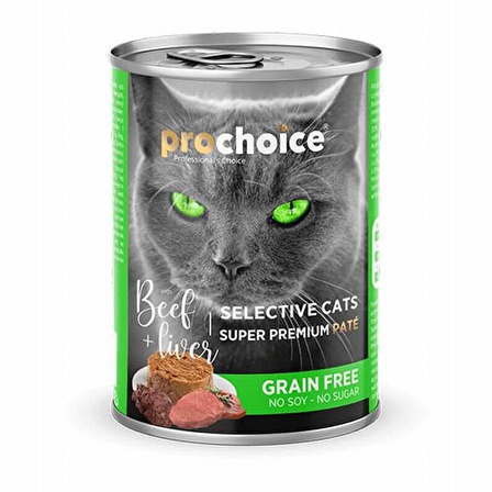 Pro Choice Selective Cat Biftek Ve Cigerli Kiyilmis Yetiskin Kedi Konservesi 400 Gr