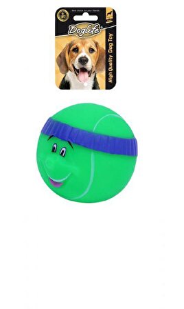 Doglife Plastik Tennis Ball With Head Band Kedi ve Köpek Oyuncak