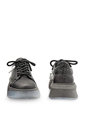 Tasarım Siyah Gerçek Hakiki Deri Sytle is Eternal Kadın Sneakers
