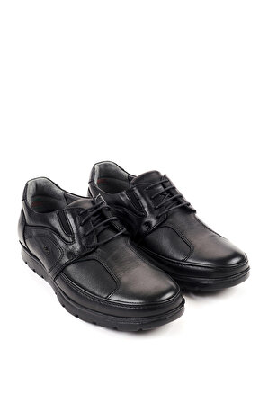 Forelli BROKS-H Comfort Erkek Deri Ayakkabı Siyah
