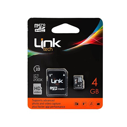 Linktech M102 Micro SD Adaptörlü 4GB Hafıza Kartı