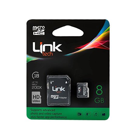 Linktech M103 Micro SD Adaptörlü 8GB Hafıza Kartı