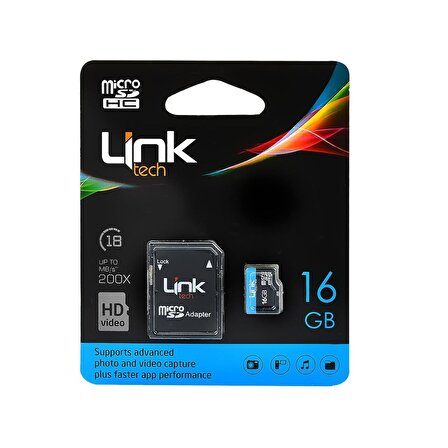 Linktech M104 Micro SD Adaptörlü 16GB Hafıza Kartı