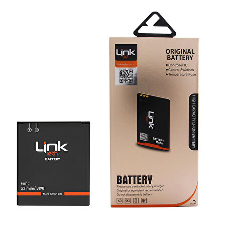 LinkTech Samsung Galaxy S3 Mini / J1 Mini Uyumlu Batarya 1500 mAh