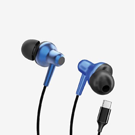 LİNKTECH H676 Premium Metal Süper Bas Silikonlu Kulak İçi Type-C Kablolu Kulaklık