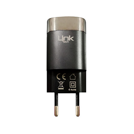 Linktech G827 Premium 33W Type-C USB-A Super SI Mini Şarj Adaptörü Siyah