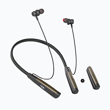 LİNKTECH H999 Neckband Silicone Bluetooth Headset- 90 Saat 420mah+420mah