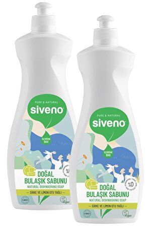 Siveno Doğal 2'li Bulaşık Sabunu 500 ml 