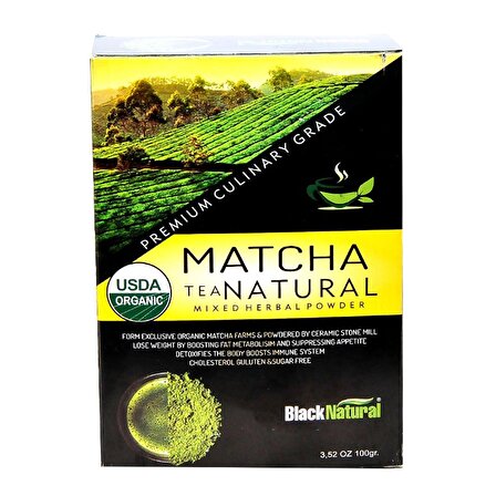 BlackNatural Matcha Natural Çayı 100 Gr