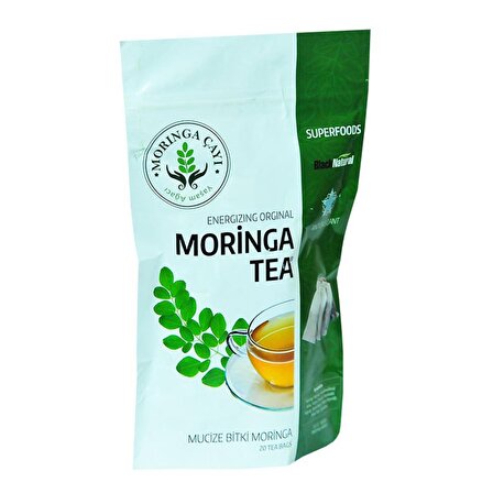 Black Natural Moringalı Organik Bardak Poşet Bitki Çayı 20'li 