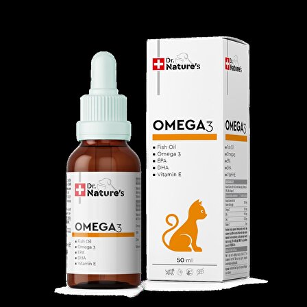 DRNATURES CAT OMEGA 3 PLUS 50 ml ( Kediler için Tüy sağlığı)