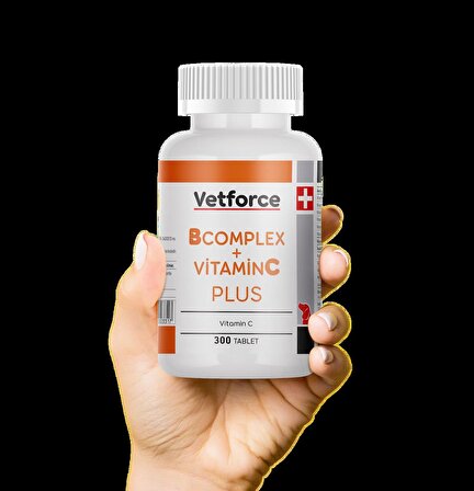 VETFORCE B COMPLEX +VİTAMİN C 300 TABLET(Köpeklerde B ve C vitamini kaynağı)