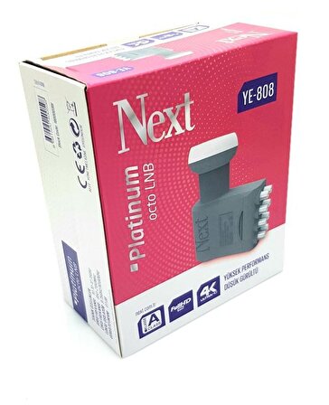Next YE-808 Platinum OCTO LNB 0.1dB Full HD 4K