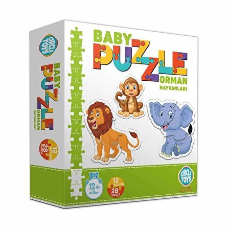 Circle Toys Hayvanlar 28 Parça Çocuk Puzzle
