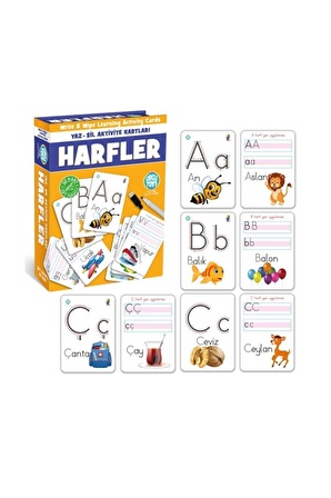 Circle Toys Harfler Yaz Sil Aktivite Kartları