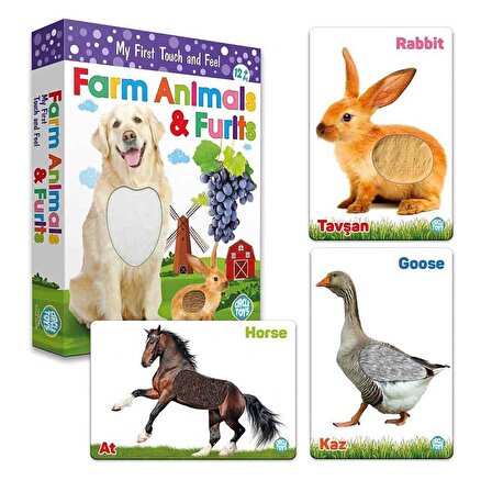 Circle Toys Dokun Hisset Farm Animals (Çiftlik Hayvanları Ve Meyveler) CRCL044