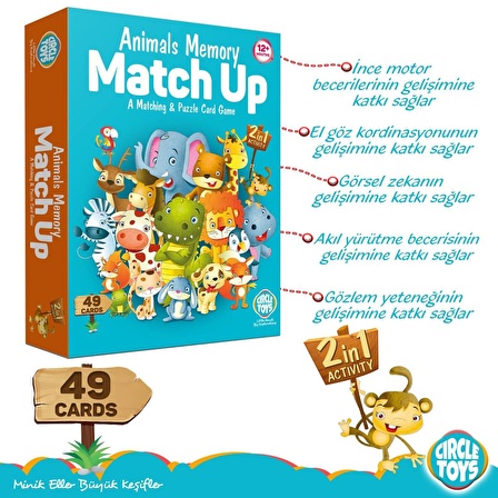 Circle Toys Animals Memory Match Up