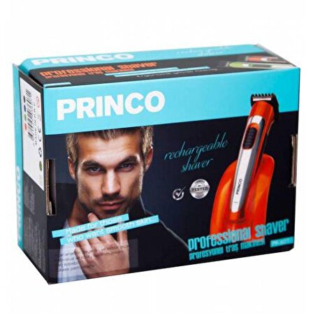 Princo PR-607 Kablosuz Kuru Saç-Sakal Çok Amaçlı Tıraş Makinesi 