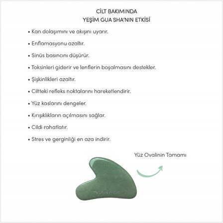 Yeşim Gua Sha Yüz Masaj Taşı