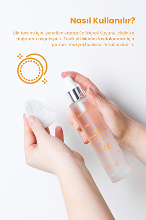 Neroli Suyu Yaşlanma Karşıtı Tonik %100 Doğal ve Saf 100 ml