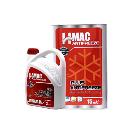 H-Mac Organik Kırmızı Antifriz -40 Derece 15 Kg
