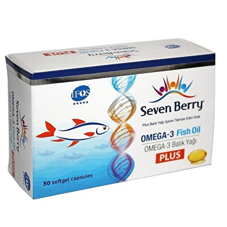 Seven Berry Omega 3 Fish Oil Plus 30 Kapsül