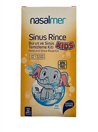 Nasalmer Sinus Rince Kit Kids 12'li