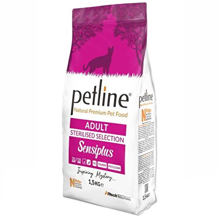 Pet Line Petline Sterilized Selection Sensiplus Tavuklu Kısırlaştırılmış Yetişkin Kedi Maması 1,5 Kg