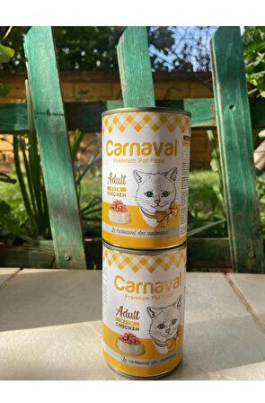 Carnaval Premium Yetişkin Kedi Konservesi Tavuklu 400 Gr X 24