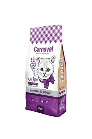 Carnaval Premium Bentonit Kedi Kumu 10 Lt Lavanta