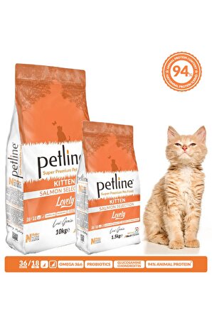 Petline Lovely Somonlu Yavru Kedi Maması 10 Kg