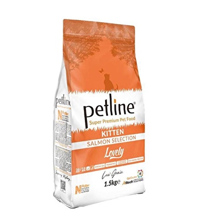 Petline Super Premium Yavru Kedi Maması Kitten Somonlu 1.5 Kg (Lovely)