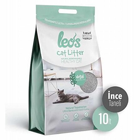 Leos Cat Litter Doğal Bentonit Kedi Kumu İnce 10 Lt 