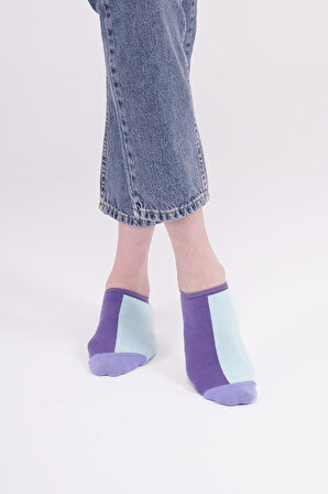 The Socks 3 Çift Desenli Kadın Görünmez Çorap (162P) Renkli Kadın Çorap