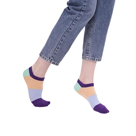 The Socks Company 3 Çift Desenli Kadın Babet Çorap
