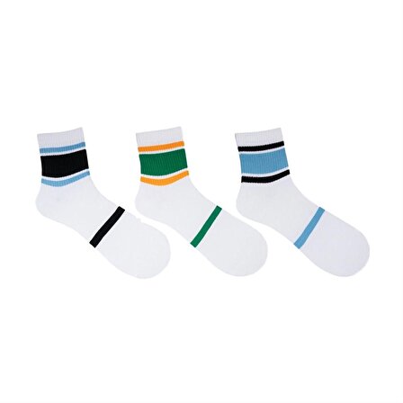 The Socks Company 3 Çift Pamuk Erkek Tenis Çorap