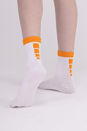 The Socks 3 Çift Pamuk Kadın Tenis Çorap (980P) BEYAZ Kadın Çorap