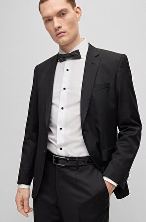 Erkek Rugan Parlak Takım Elbise Kemeri Deri Gümüş Tokalı Siyah Renk