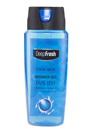 Deep Fresh Cool Men Canlandırıcı Tüm Ciltler İçin Kalıcı Kokulu Duş Jeli 500 ml