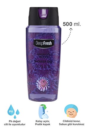 Deep Fresh Absolute Relax Çiçek Aromalı Tüm Ciltler İçin Kalıcı Kokulu Duş Jeli 500 ml