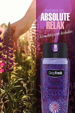 Deep Fresh Absolute Relax Çiçek Aromalı Tüm Ciltler İçin Kalıcı Kokulu Duş Jeli 500 ml