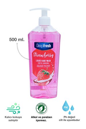 Deep Fresh Meyveli Sıvı Sabun Çilekli 500 ml