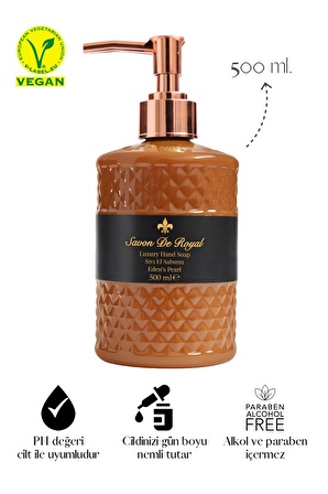 Savon De Royal Luxury Vegan Sıvı Sabun Eden s Pearl 500 ml