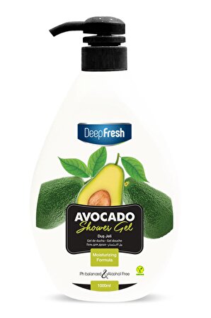 Deep Fresh Avokado Aromalı Tüm Ciltler İçin Kalıcı Kokulu Duş Jeli 1000 ml