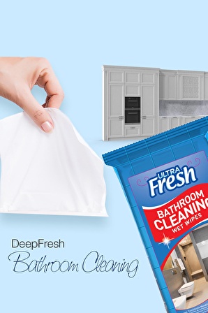 Ultra Fresh Banyo Yüzeyi Temizleme Mendili 20 Yaprak