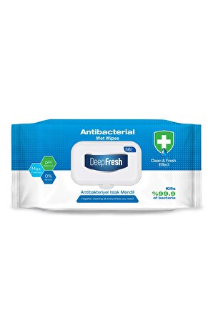 Deep Fresh Antibakteriyel 56 Yaprak 1 Paket Islak Mendil