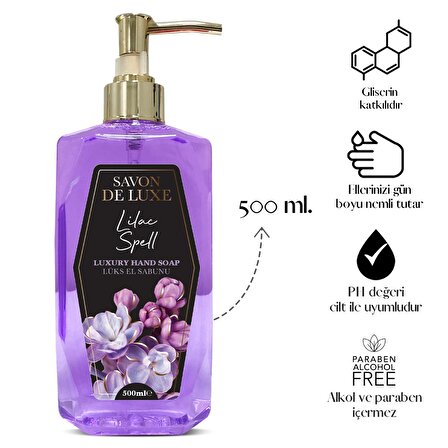 Savon De Luxe Luxury Flora Lilac Spell Sıvı Sabun 500 ml
